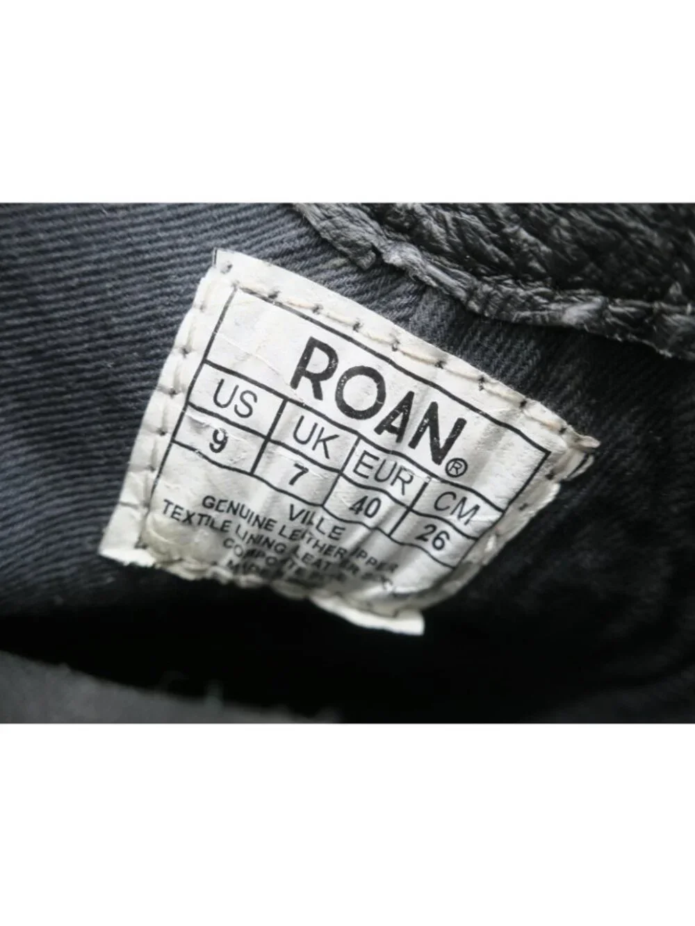 Roan by Bed Stu Ville Short Ankle Boot Black Gray Western Bootie Buckles 9M